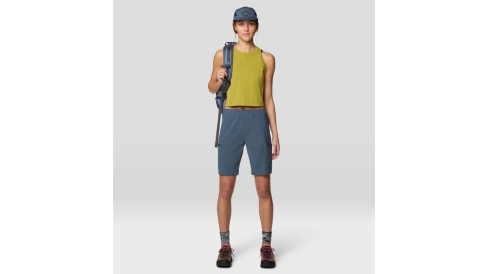 Mountain Hardwear Dynama High Rise Bermuda Short - Women's, Moon Blue, LxR, 2110611-430-LxR
