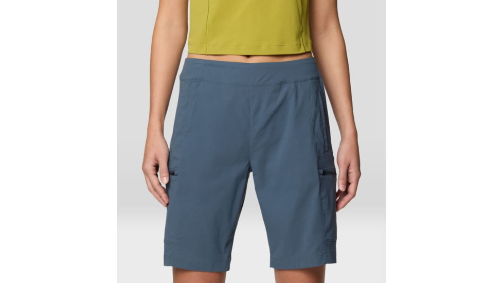 Mountain Hardwear Dynama High Rise Bermuda Short - Women's, Moon Blue, LxR, 2110611-430-LxR