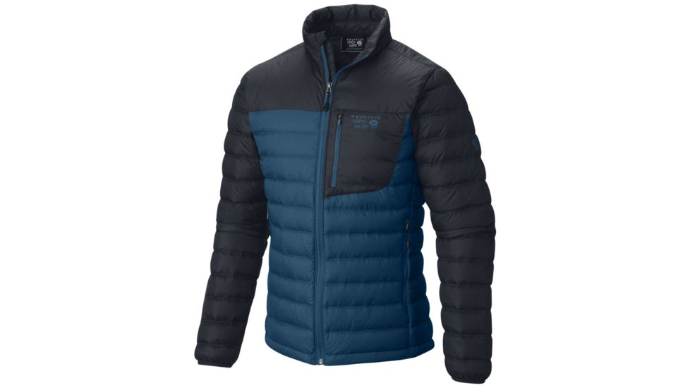 Mountain Hardwear Dynotherm Down Jacket - Mens-Phoenix Blue/Hardwear Navy-Small