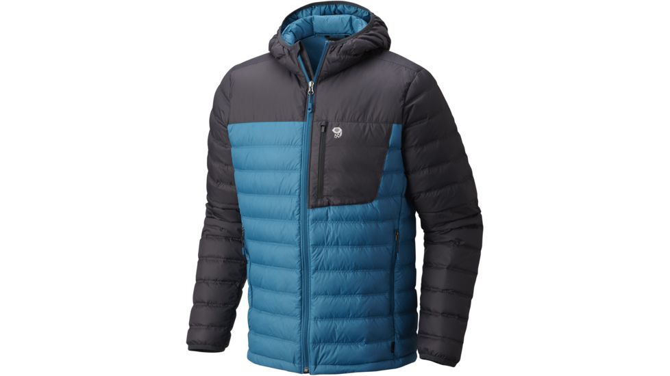 Mountain Hardwear Dynotherm Hooded Down Jacket - Men's-Crevasse-X-Large