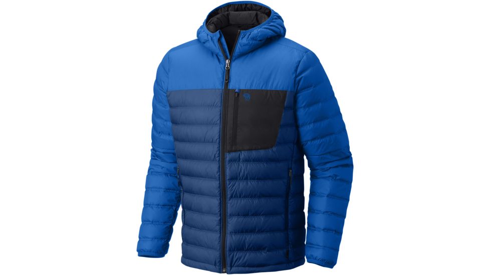 Mountain Hardwear Dynotherm Hooded Down Jacket - Men's-Nightfall Blue-Large
