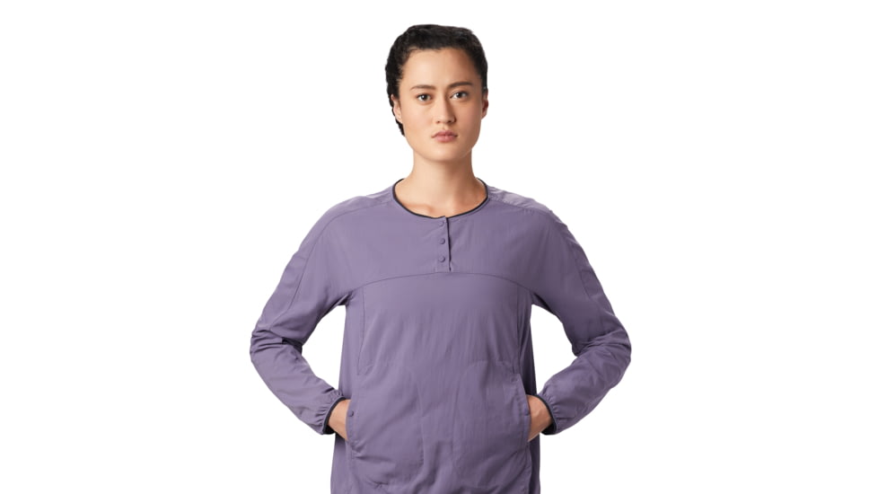 Mountain Hardwear Echo Lake Henley - Women's, Dusted Sky, Medium, 1880651549-M