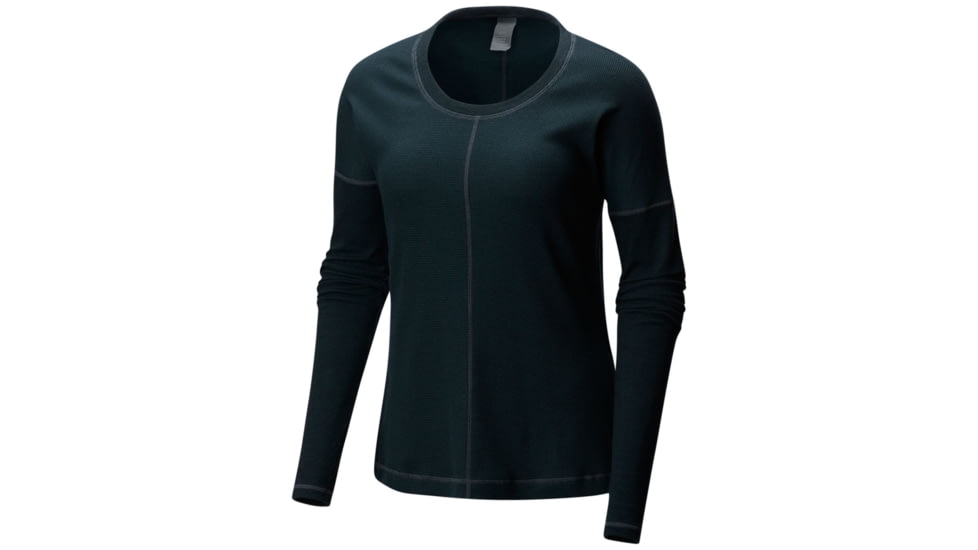 Mountain Hardwear EDP Waffle Long Sleeve Shirt, Blue Spruce, XL, 1795391310-XL