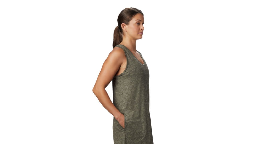 Mountain Hardwear Everyday Perfect Dress - Womens, Light Army, Extra Small, 1880601333-Light Army-XS