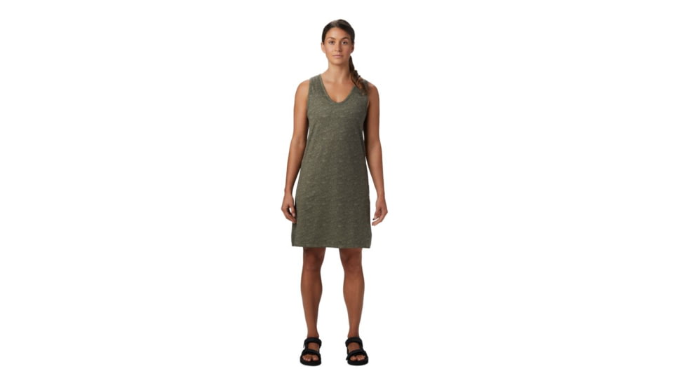 Mountain Hardwear Everyday Perfect Dress - Womens, Light Army, Extra Small, 1880601333-Light Army-XS