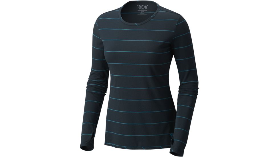 Mountain Hardwear Everyday Perfect Long Sleeve Crew - Women's-Blue Spruce-Large
