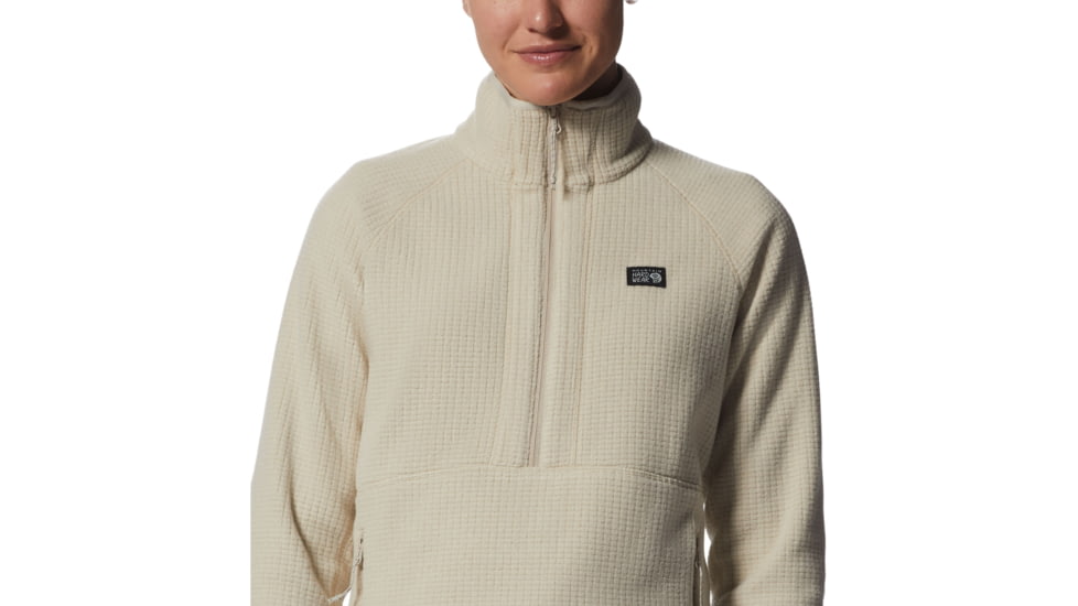 Mountain Hardwear Explore Fleece Half Zip - Womens, Wild Oyster, Large, 2002641284-Wild Oyster-L