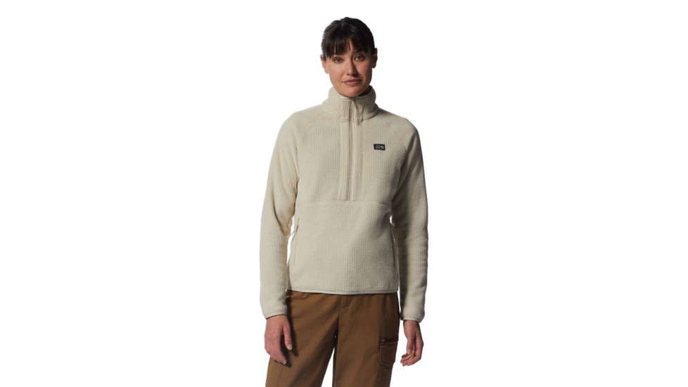 Mountain Hardwear Explore Fleece Half Zip - Womens, Wild Oyster, Large, 2002641284-Wild Oyster-L