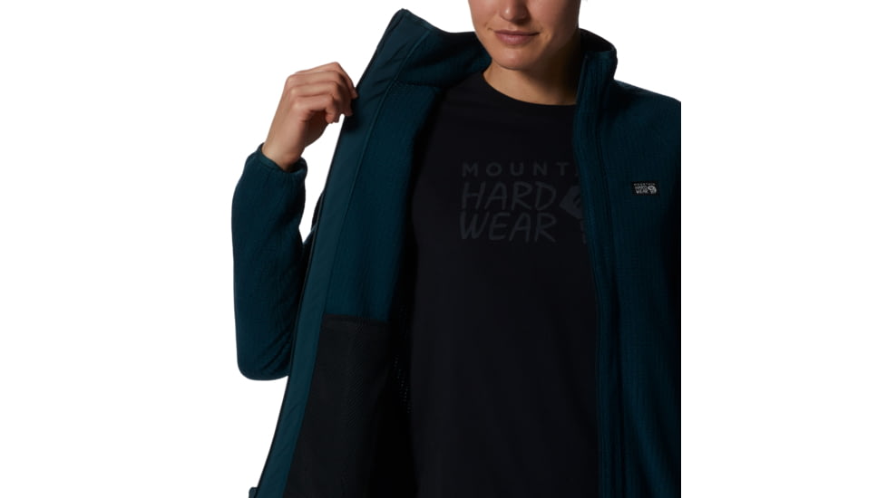 Mountain Hardwear Explore Fleece Jacket - Womens, Dark Marsh, Large, 2002631375-Dark Marsh-L