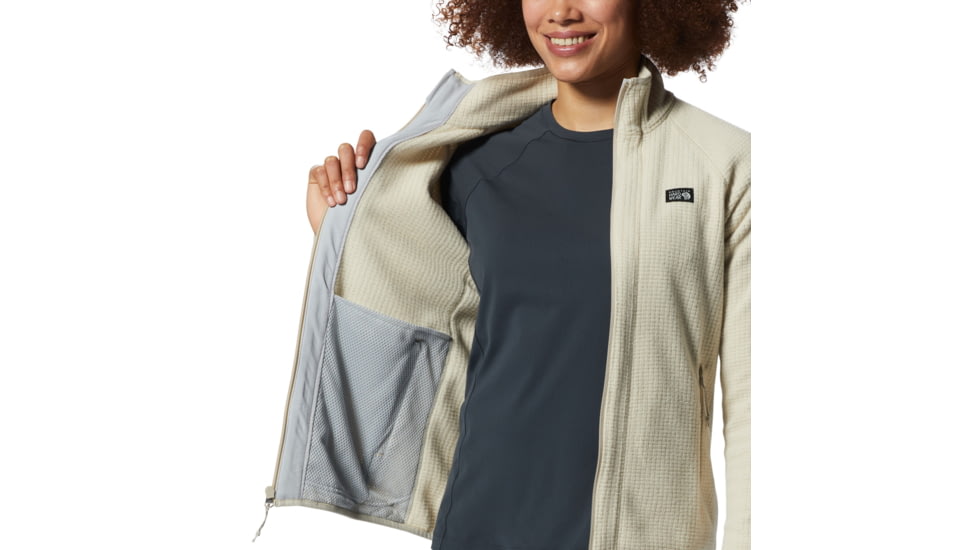 Mountain Hardwear Explore Fleece Jacket - Womens, Wild Oyster, Large, 2002631284-Wild Oyster-L