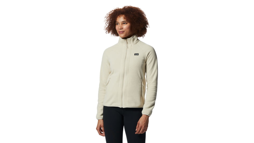 Mountain Hardwear Explore Fleece Jacket - Womens, Wild Oyster, Large, 2002631284-Wild Oyster-L
