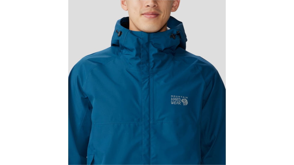 Mountain Hardwear Exposure/2 Gore-Tex Paclite Jacket - Mens, Dark Caspian, Large, 1929851418-L