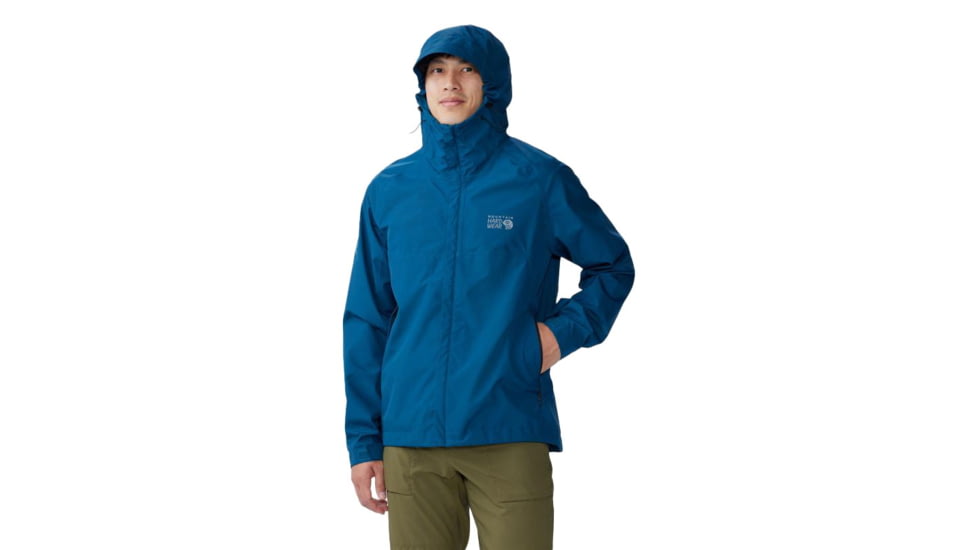 Mountain Hardwear Exposure/2 Gore-Tex Paclite Jacket - Mens, Dark Caspian, Large, 1929851418-L