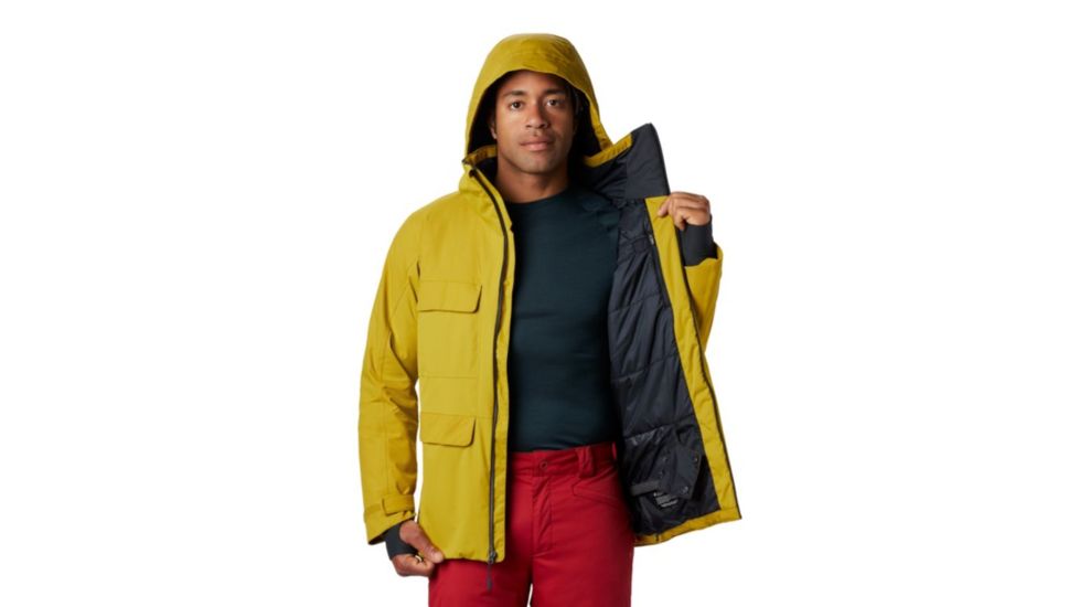 Mountain Hardwear Firefall/2 Insulated Jacket - Mens, Dark Citron, Medium, 1851381358-M