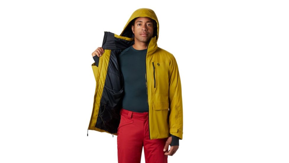 Mountain Hardwear Firefall/2 Insulated Jacket - Mens, Dark Citron, Medium, 1851381358-M