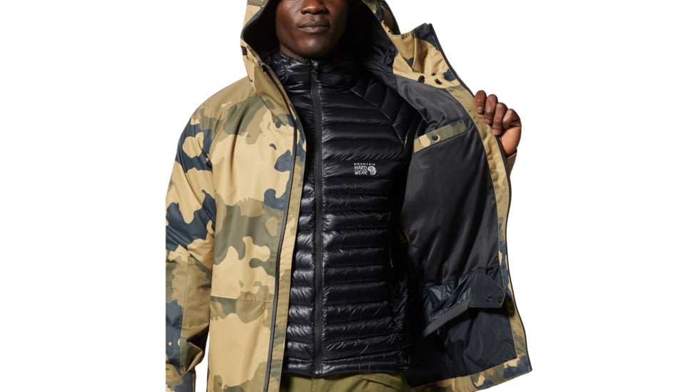 Mountain Hardwear Firefall/2 Jacket - Mens, Sandstorm, Pine, Medium, 1942881255-S