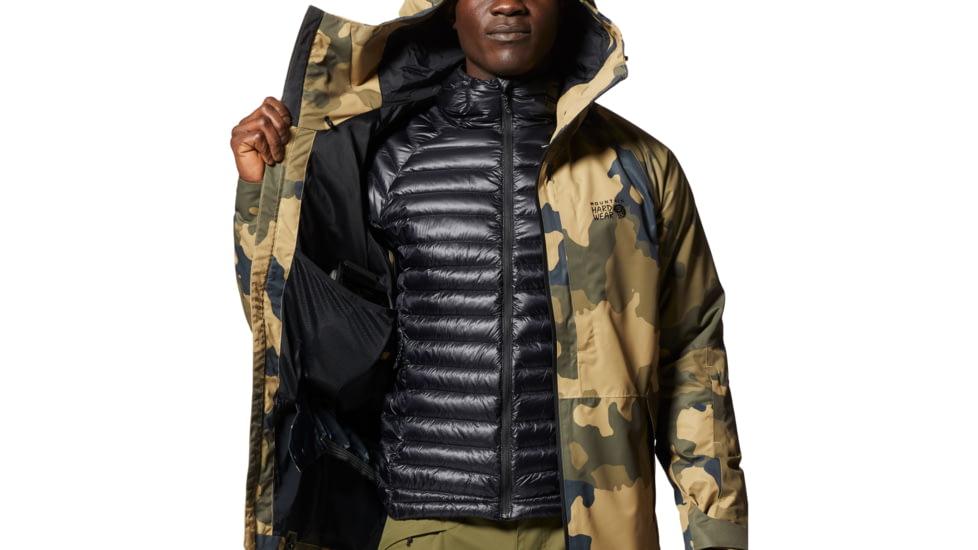 Mountain Hardwear Firefall/2 Jacket - Mens, Sandstorm, Pine, Medium, 1942881255-S