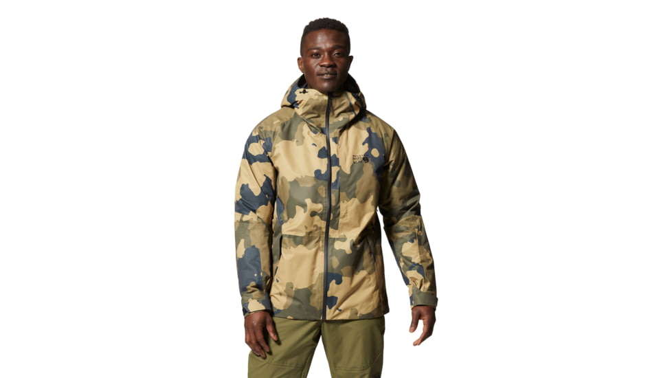 Mountain Hardwear Firefall/2 Jacket - Mens, Sandstorm, Pine, Medium, 1942881255-S