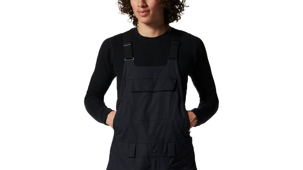 Mountain Hardwear Firefall Bib - Mens, Black, 2XL, Short, 1942871010-Black-XXL-S