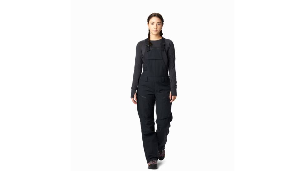 Mountain Hardwear FireFall Bib - Women's, Black, Medium, Regular Inseam, 1795441010-M-R