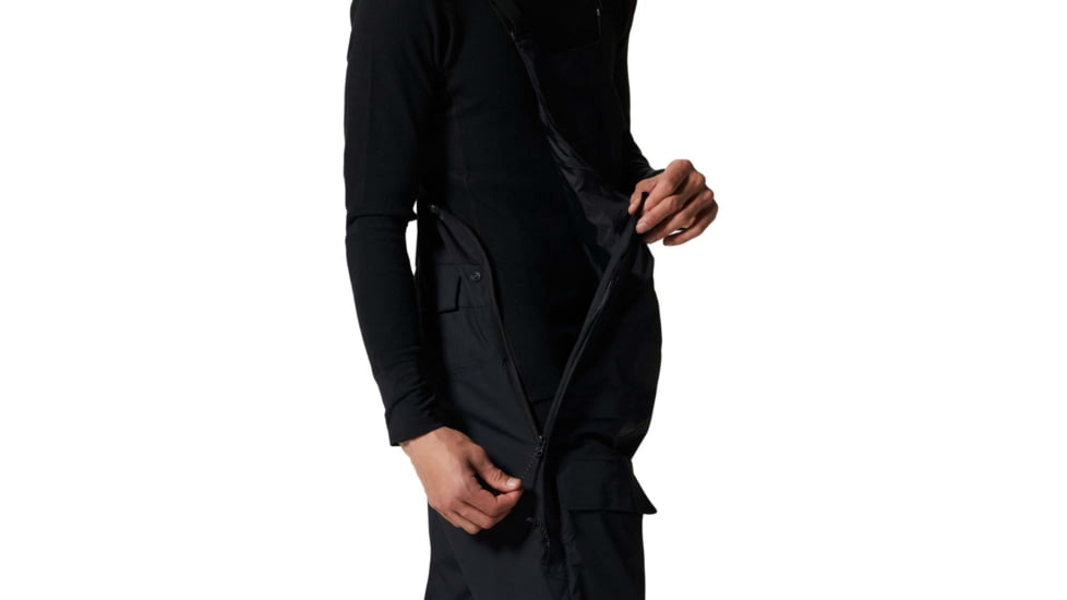 Mountain Hardwear Firefall Bib - Mens, Black, Large, Long, 1942871010-L-L