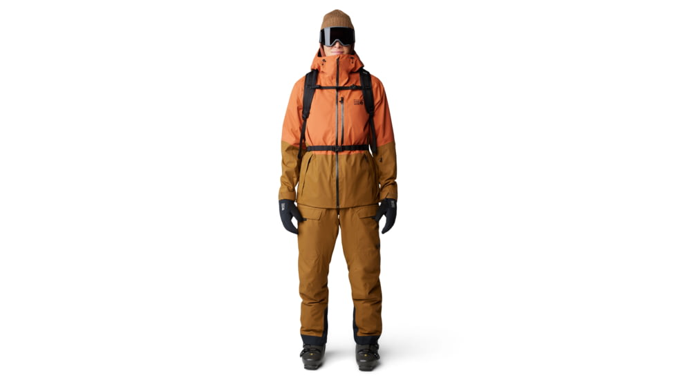 Mountain Hardwear FireFall Bib - Mens, Golden Brown, Large/Long, 2077201233-L-L