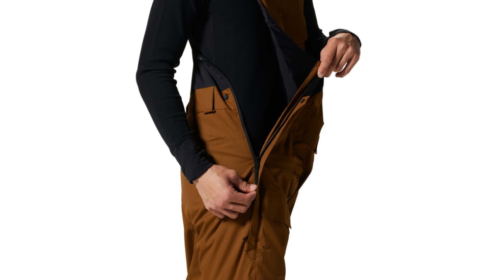 Mountain Hardwear Firefall Bib - Mens, Golden Brown, Medium, Long, 1942871233-M-L