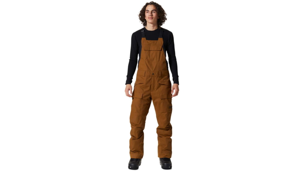 Mountain Hardwear Firefall Bib - Mens, Golden Brown, Medium, Long, 1942871233-M-L
