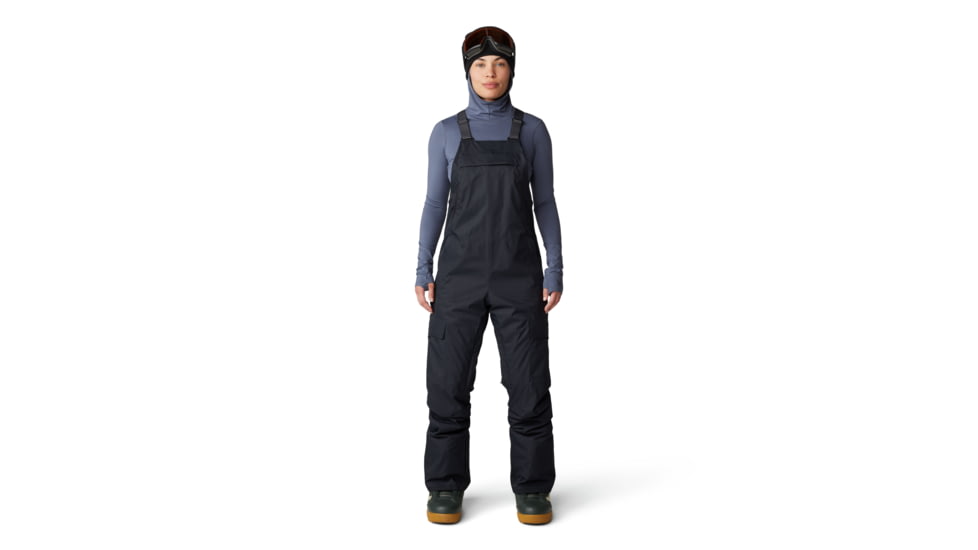 Mountain Hardwear FireFall Bib - Womens, Black, Regular Inseam, Large, 2077291-010-LxR