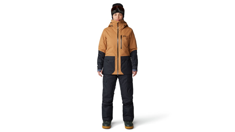 Mountain Hardwear FireFall Bib - Womens, Black, Regular Inseam, Large, 2077291-010-LxR