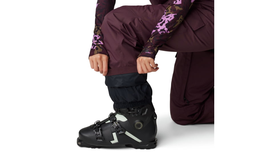 Mountain Hardwear FireFall Bib - Womens, Blackberry, Regular Inseam, Large, 2077291-513-LxR