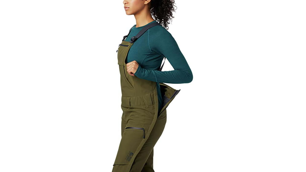 Mountain Hardwear FireFall Bib - Womens, Combat Green, 38/32, OL7825353-XS-R