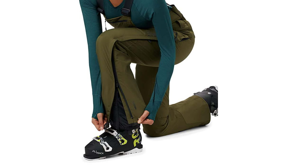 Mountain Hardwear FireFall Bib - Womens, Combat Green, 38/32, OL7825353-XS-R