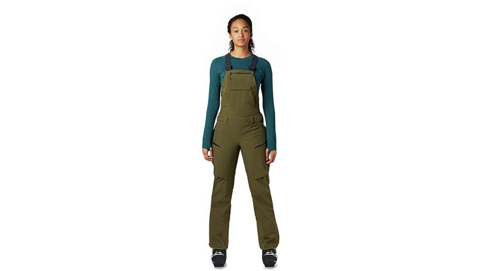 Mountain Hardwear FireFall Bib - Womens, Combat Green, 38/32, OL7825353-XS-R