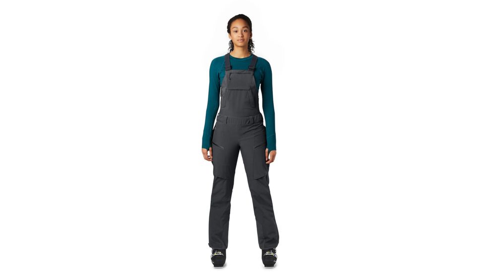 Mountain Hardwear FireFall Bib - Women's, Dark Storm, Medium, Regular Inseam, OL7825004-M-R