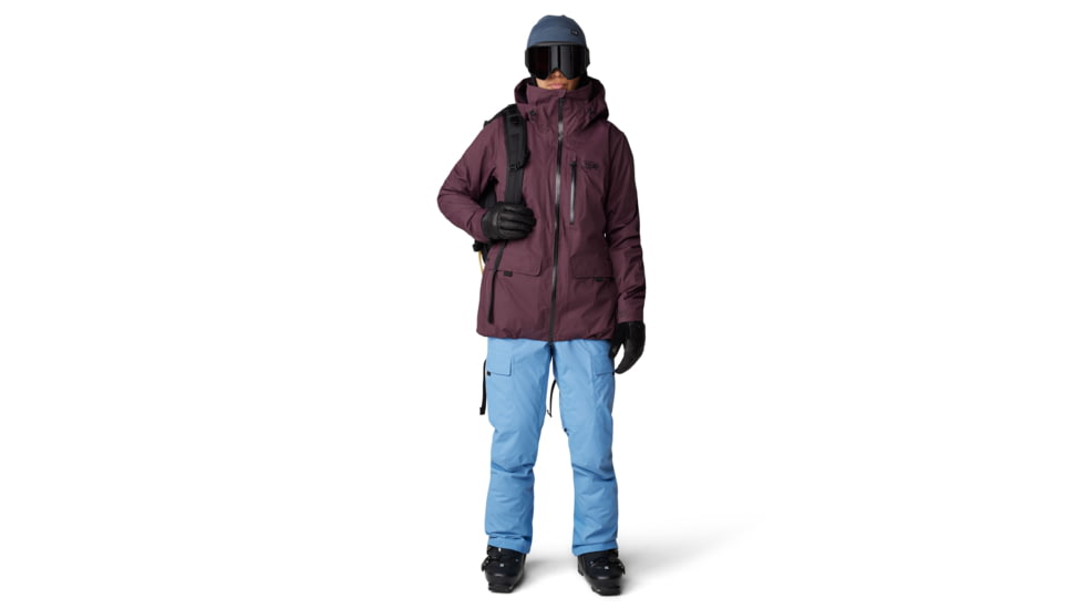 Mountain Hardwear FireFall Bib - Womens, Nitric Blue, Regular Inseam, Extra Large, 2077291450-XL-R