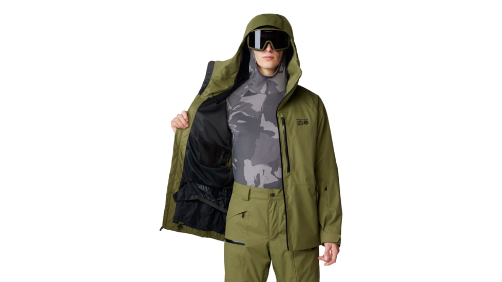 Mountain Hardwear FireFall Jacket - Mens, Combat Green, Large, 2077231353-L