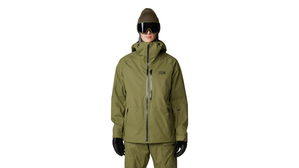 Mountain Hardwear FireFall Jacket - Mens, Combat Green, Large, 2077231353-L