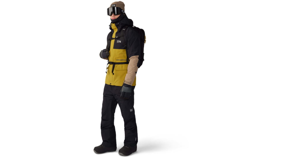 Mountain Hardwear First Tracks Bib - Mens, Black, XX-Large, 2043361010-BLACK-XXL-R