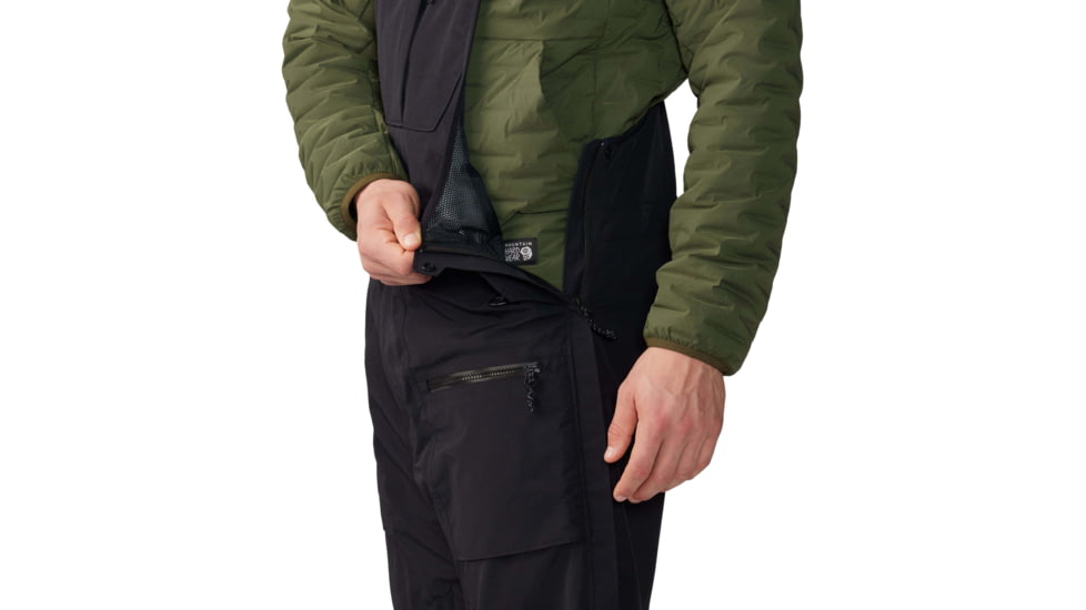 Mountain Hardwear First Tracks Bib - Mens, Black, XX-Large, 2043361010-BLACK-XXL-R