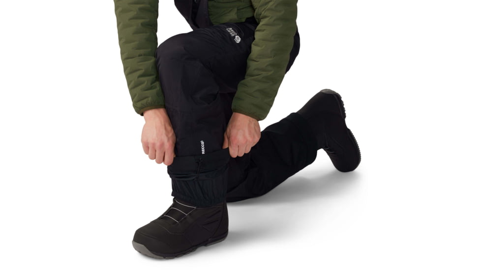 Mountain Hardwear First Tracks Bib - Mens, Black, XX-Large, 2043361010-BLACK-XXL-R