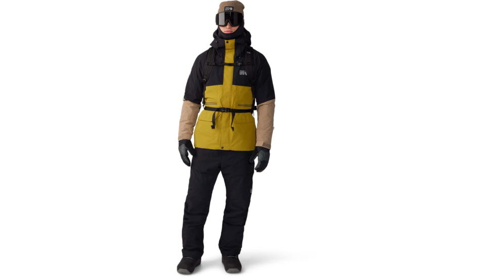 Mountain Hardwear First Tracks Bib - Mens, Black, XX-Large, 2043361010-BLACK-XXL-R