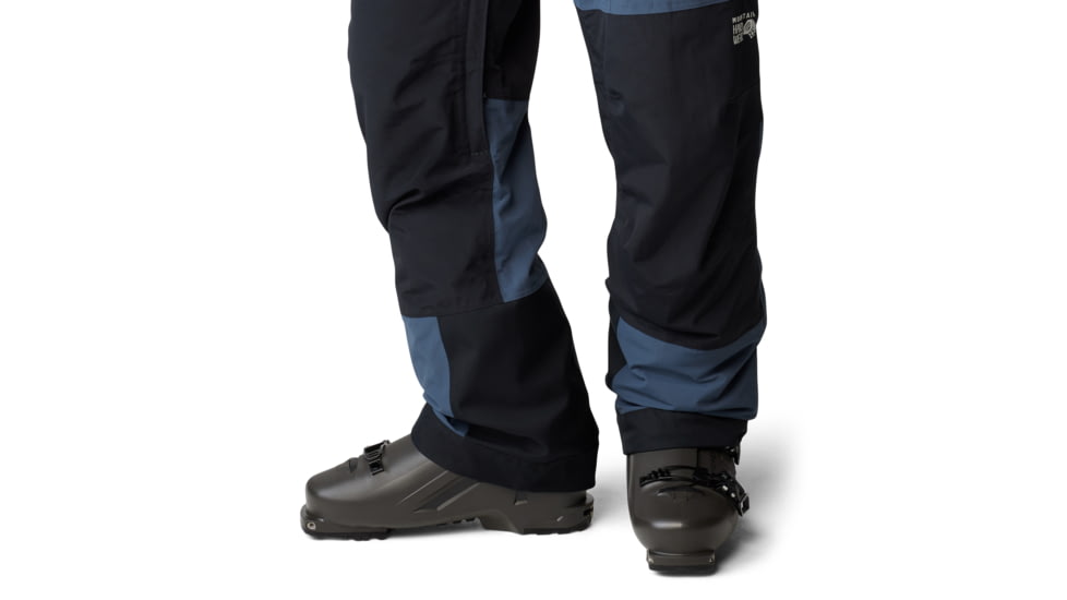 Mountain Hardwear First Tracks Bib - Mens, Montauk Blue/Black, Large/Long, 2091991430-L-L