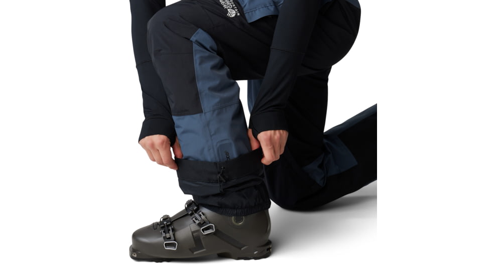 Mountain Hardwear First Tracks Bib - Mens, Montauk Blue/Black, Large/Long, 2091991430-L-L