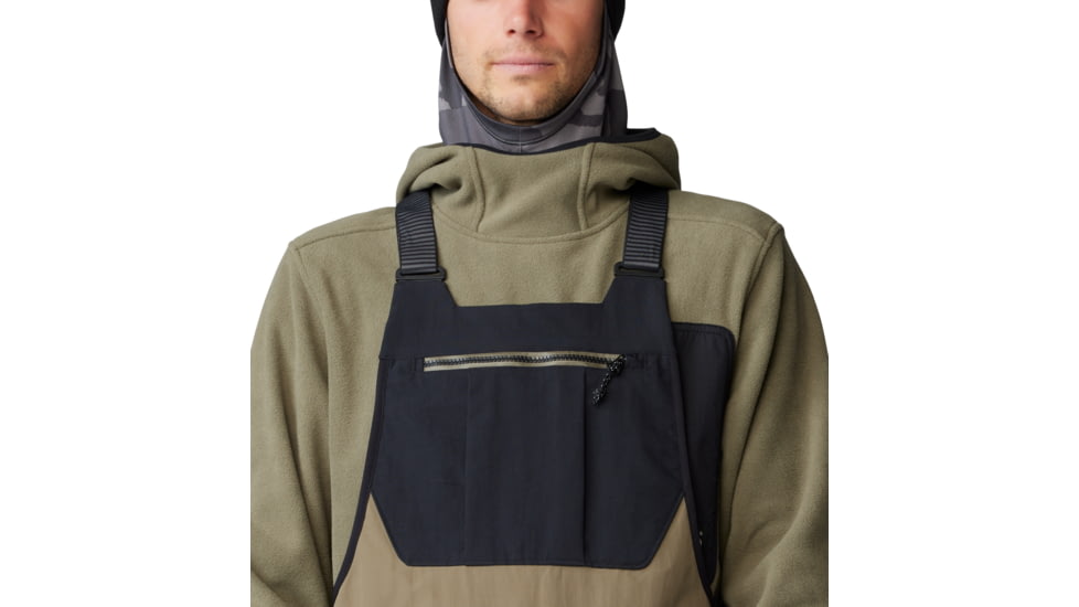Mountain Hardwear First Tracks Bib - Mens, Stone Green, Large/Regular, 2091991397-L-R