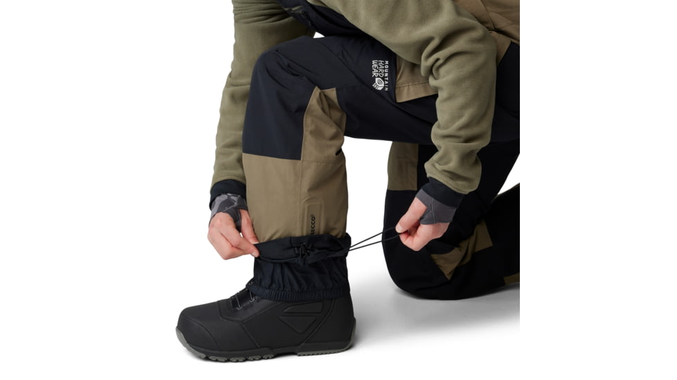 Mountain Hardwear First Tracks Bib - Mens, Stone Green, Large/Regular, 2091991397-L-R