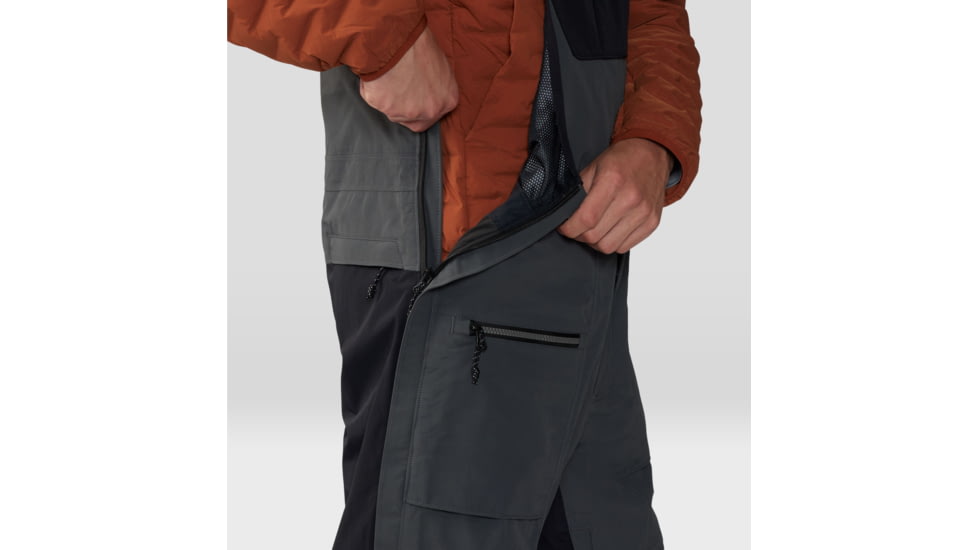 Mountain Hardwear First Tracks Bib - Mens, Volcanic, Large/Regular, 2043361007-VB-L-R