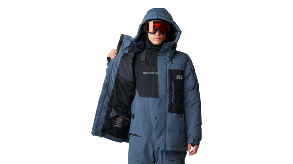 Mountain Hardwear First Tracks Down Jacket - Mens, Montauk Blue/Black, Large, 2092001430-L