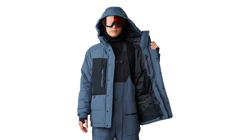 Mountain Hardwear First Tracks Down Jacket - Mens, Montauk Blue/Black, Large, 2092001430-L