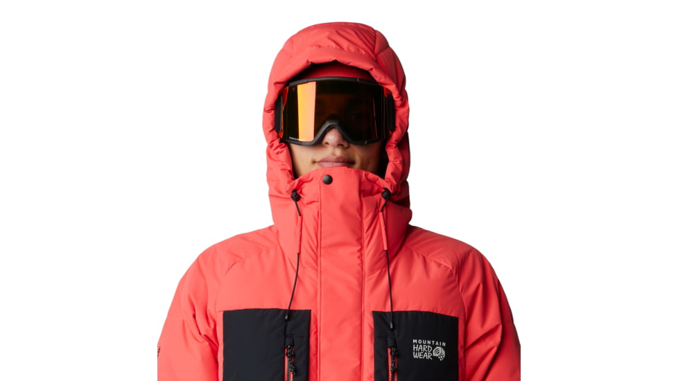 Mountain Hardwear First Tracks Down Jacket - Mens, Solar Pink/Black, Large, 2092001650-L